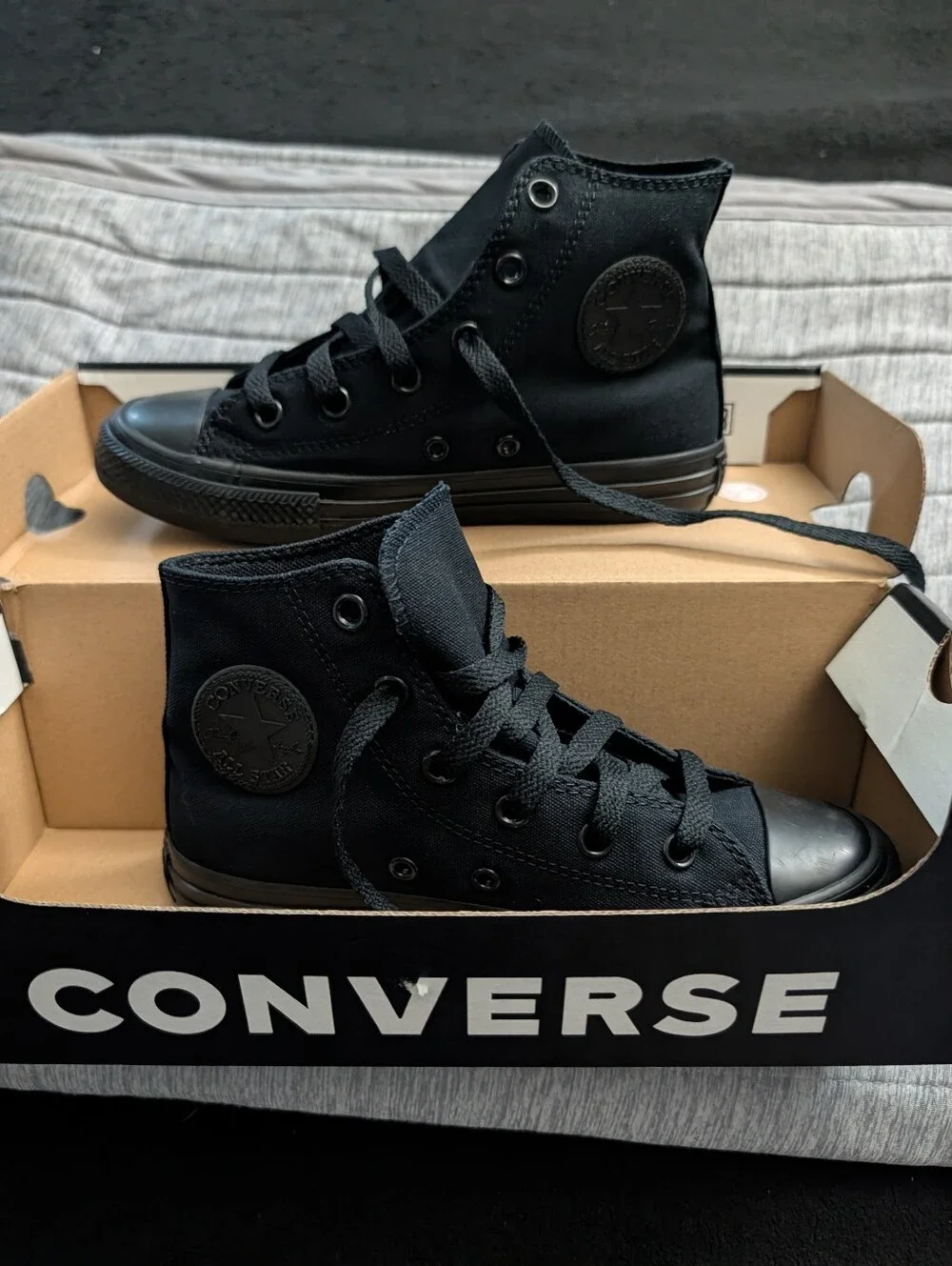 Converse Black High Top Canvas Sneakers
